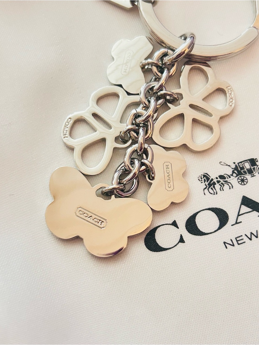 Vintage RARE Coach Y2K Butterfly Keychain/ Bag charm - Picture 16 of 16
